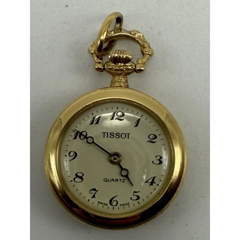 Tissot 029210‎ Pendant Watch New Battery Bird Floral Ladies 21MM Swiss Made